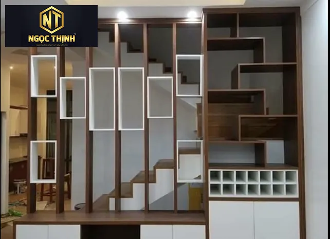 Xưởng Nội Thất Ngọc Thịnh - Vách ngăn phòng khách đơn giản - VNPK03 Xưởng Nội Thất Ngọc Thịnh - Vách ngăn phòng khách đơn giản - VNPK03